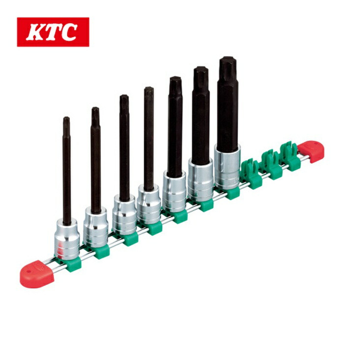KTC 京都機械工具 TBT4L07T 12.7sq.ロングT型トルクスビットソケットセット[7コ組] (1S)
