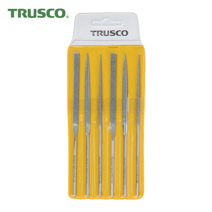 トラスコ TRUSCO ダイヤモンドニードルヤスリ 平・半丸・丸 6本組セット (1S) TNFS1|工具ランドこだわり館