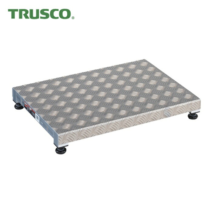 トラスコ TRUSCO 低床式軽銀製足取り 600X450XH90~120 (1台) TFS-0645AL