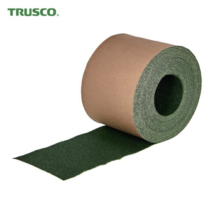 トラスコ TRUSCO ノンスリップテープ 屋外用 100mmX10m (1巻) TNS-10010 (GN)