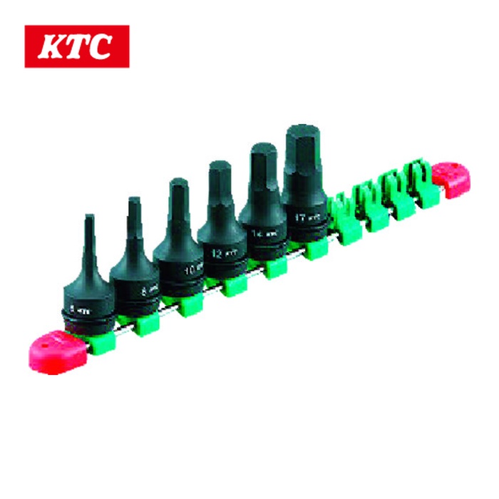 KTC 京都機械工具 TBTP406P 12.7sq.インパクトレンチ用ヘキサゴンレンチセット[6コ組] (1S)