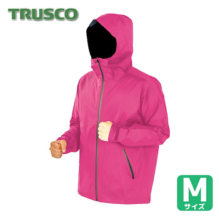 トラスコ TRUSCO 高耐候・軽量ストレッチレインウェア ピンク M (1着) TRESWM-PK|工具ランドこだわり館