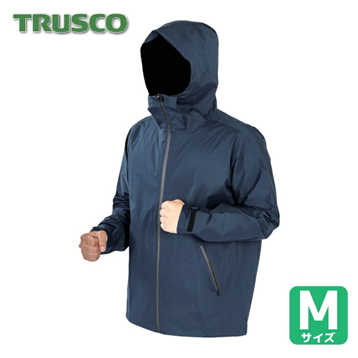 トラスコ TRUSCO 高耐候・軽量ストレッチレインウェア ネイビー M (1着) TRESWM-NV|工具ランドこだわり館