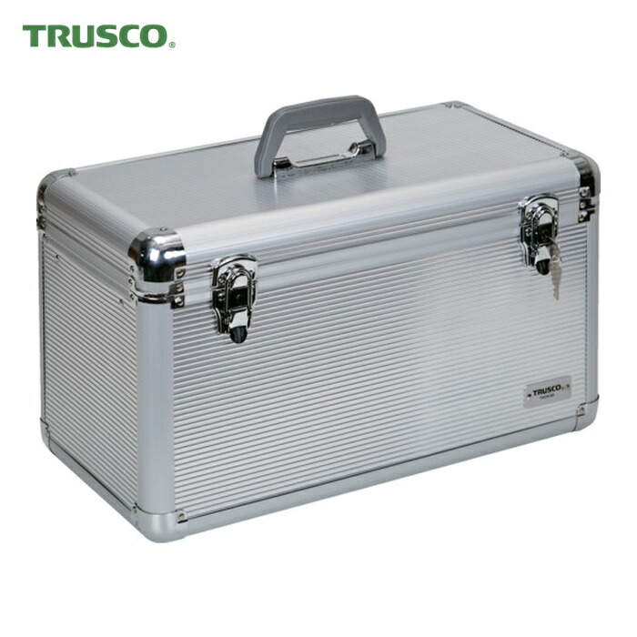 トラスコ TRUSCO アルミケース 中皿付 482X235X265 シルバー (1個) TACN-50