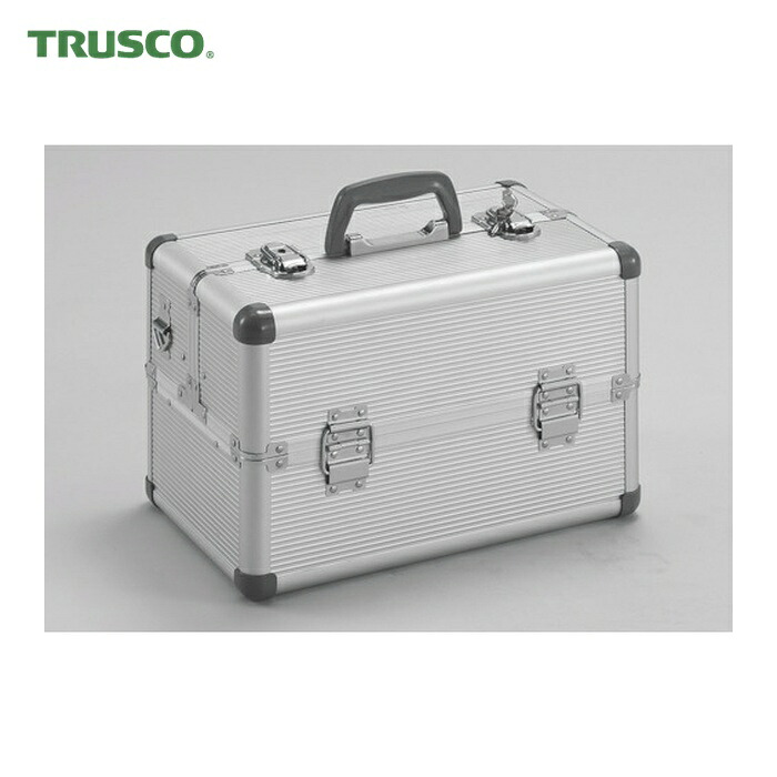 トラスコ TRUSCO 軽銀入れもの(両開き) 内寸352X207XH229 しろがね色 (1個) TACR-37
