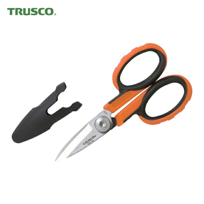 トラスコ TRUSCO ハードはさみ(コンパクトタイプ)ケブラー(R)繊維用 140mm (1丁) TAH-140