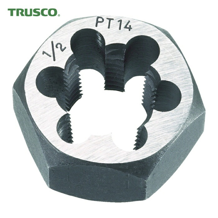 トラスコ TRUSCO 六角サラエナットダイス PT7/8-14 (1個) TD6-7/8PT14