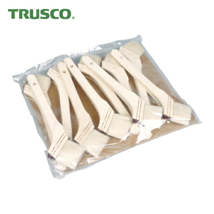 トラスコ TRUSCO まとめ買い 徳用ニス刷毛 木柄 30号 70mm 10本入 (1袋) TPB-428-10