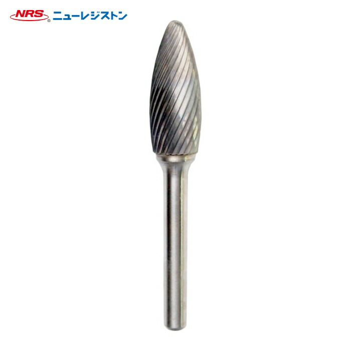 NRS ニューレジストン TCBT5600 超硬バー 楕円sカット 刃径12×刃長32×軸径6×軸長45 ロー付 (1本)