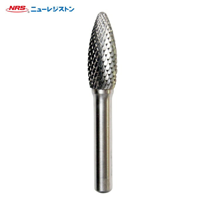 NRS ニューレジストン TCBT5600D-8 超硬バー 楕円dカット 刃径12×刃長32×軸径8×軸長45 ロー付 (1本)