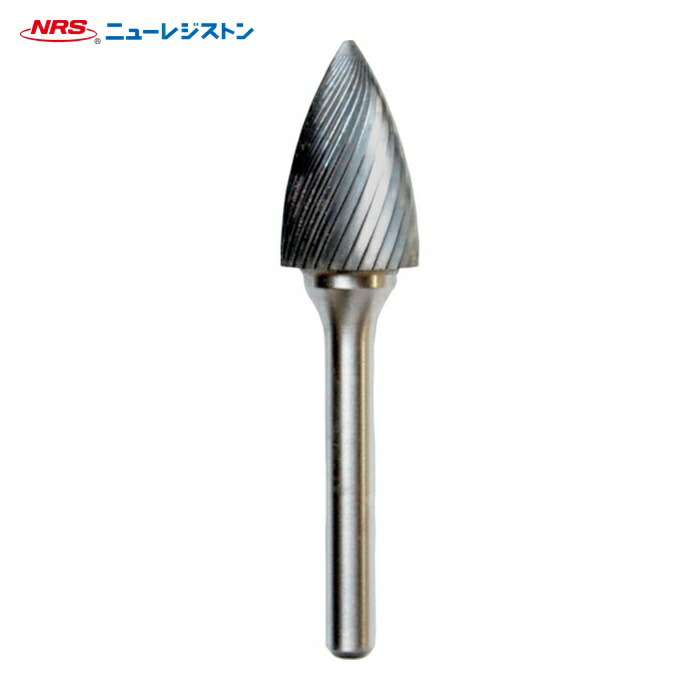 NRS ニューレジストン TCBT6900-6 超硬バー トンガリsカット 刃径16×刃長25×軸径6×軸長45 ロー付 (1本)