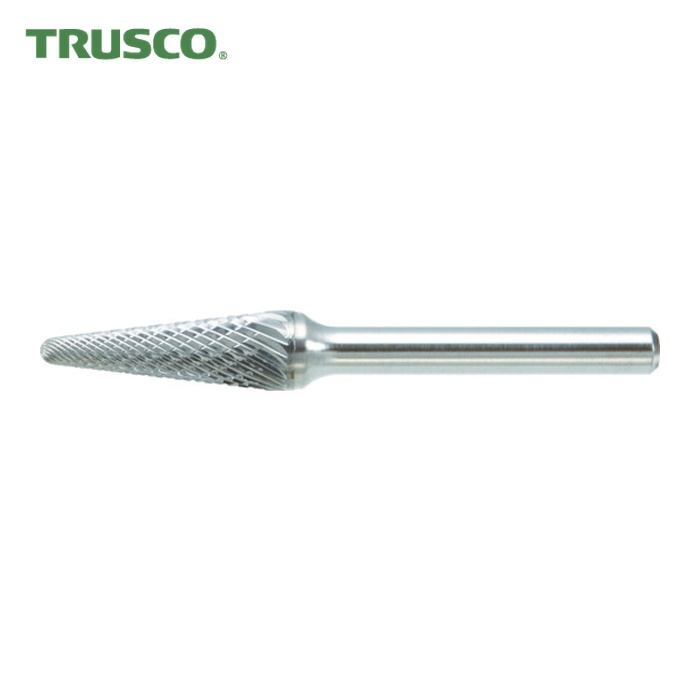 トラスコ TRUSCO 超硬赤ちょうちん テーパー先丸型 Φ16X刃長30X軸6 ダブルとり捨てる (1本) 結核症7C160