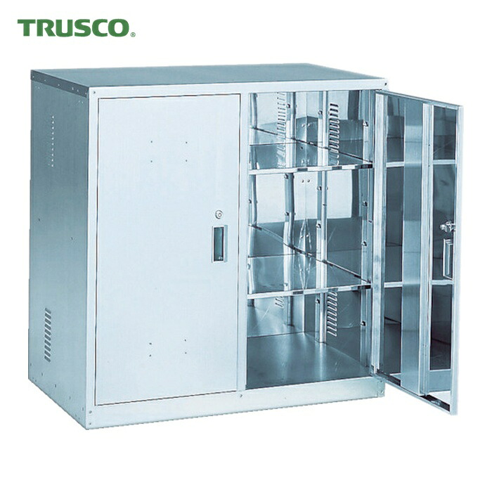 トラスコ TRUSCO 耐震医薬品庫 両開型 900X500XH900 (1台) TK-1HN