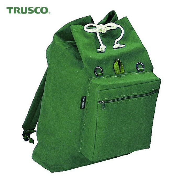 トラスコ TRUSCO キャンヴァスデイパック 630X550 オリーブドラブ (1個) TDB-630-OD