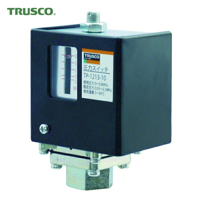 トラスコ TRUSCO 圧力スイッチ 設定圧力0.03~0.3MPa (1個) TP-1213-10