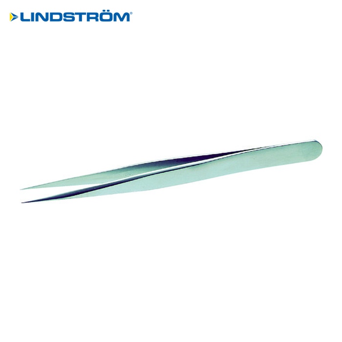 リンドストローム TL3CSA 静電気対策精密ピンセット 全長110×幅9mm 先丸型 (1本)