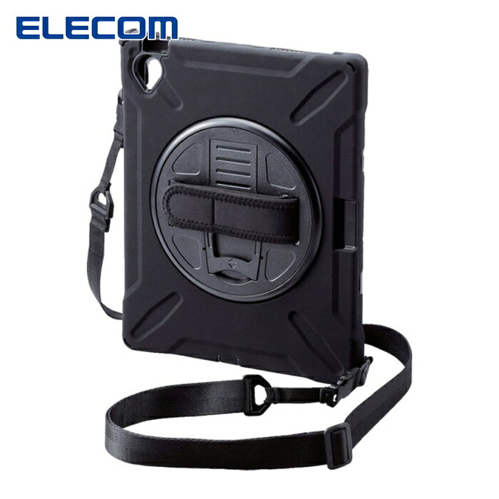 エレコム ELECOM TB-A22RHVHBK iPad10.9 第10世代用フルプロテクトケース ショルダーベルト付 スタンド付 ブラック (1個)｜工具ランドこだわり館