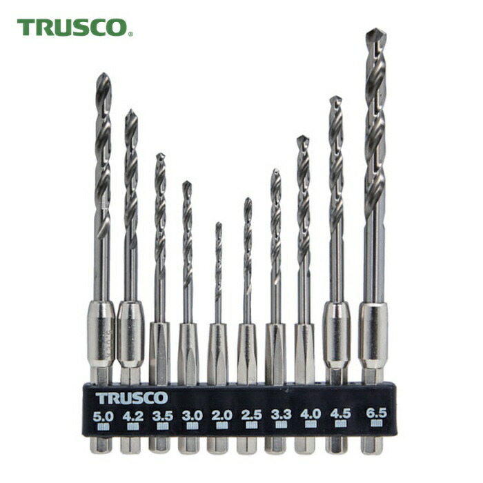 トラスコ TRUSCO 六角軸鉄工ドリル 10本組 (1S) T6SDN-10AS