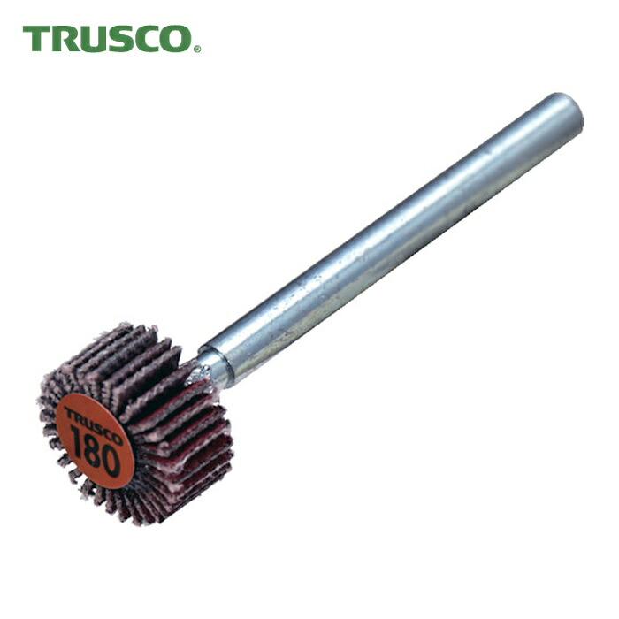 トラスコ TRUSCO セラミックフラップホイール 軸径3mm #180 外径10×幅5×軸長30 (10個入) (1箱) TCF1005-CE-180
