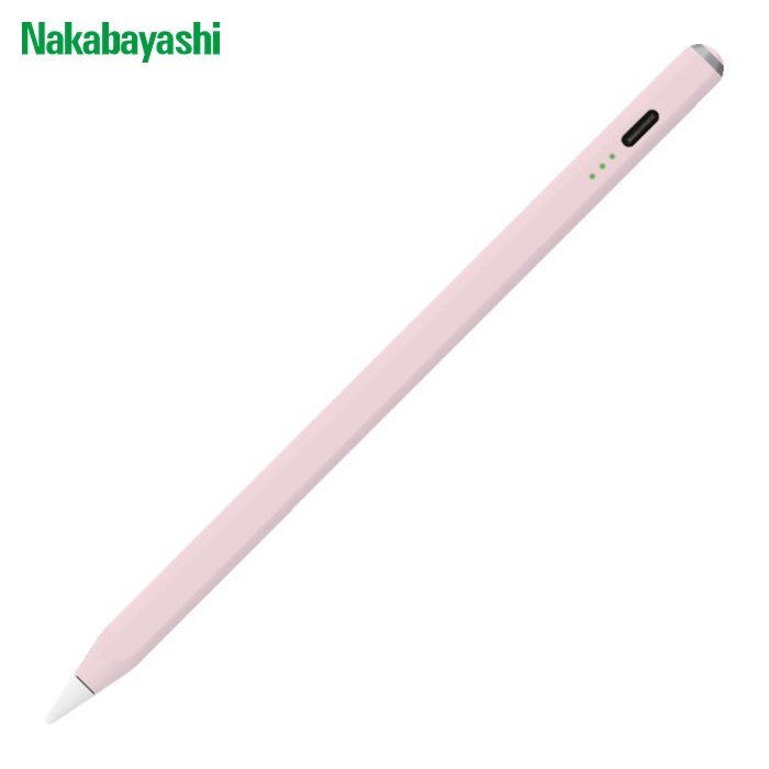 ナカバヤシ iPad専用充電式タッチペン ペールピンク (1本) TPEN-001P