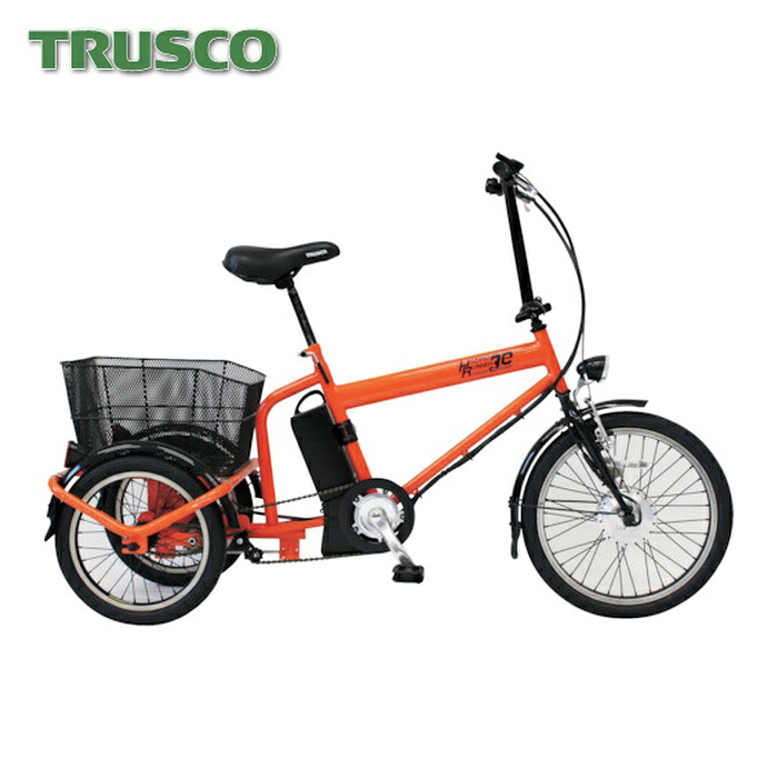 トラスコ TRUSCO 電動アシストノーパンク三輪銀輪 ハザード伝令 取り組み助けること (1台) THR-5503E-A