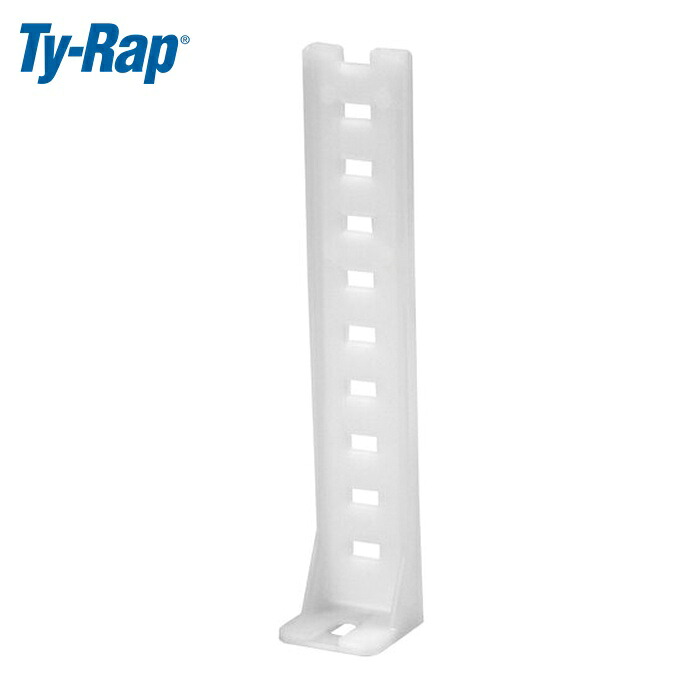 TY-Rap ABB TC376 マウントベース 直列 標準 ナチュラル色 最大6束結束 タイ幅最大4.8mm 100 個入 (1袋)