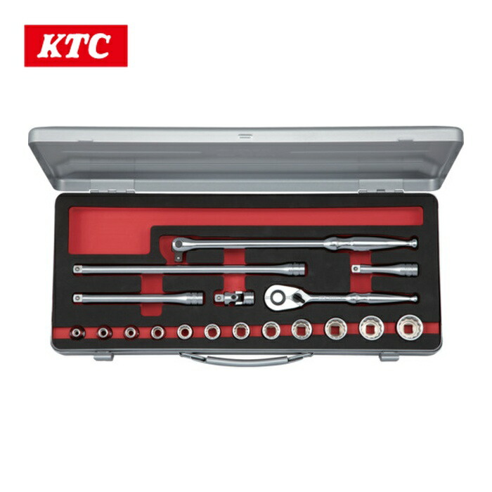 KTC 京都機械工具 結核症318WA 9.5sq.ソケット書き割り(十二角)[18点] (1S)