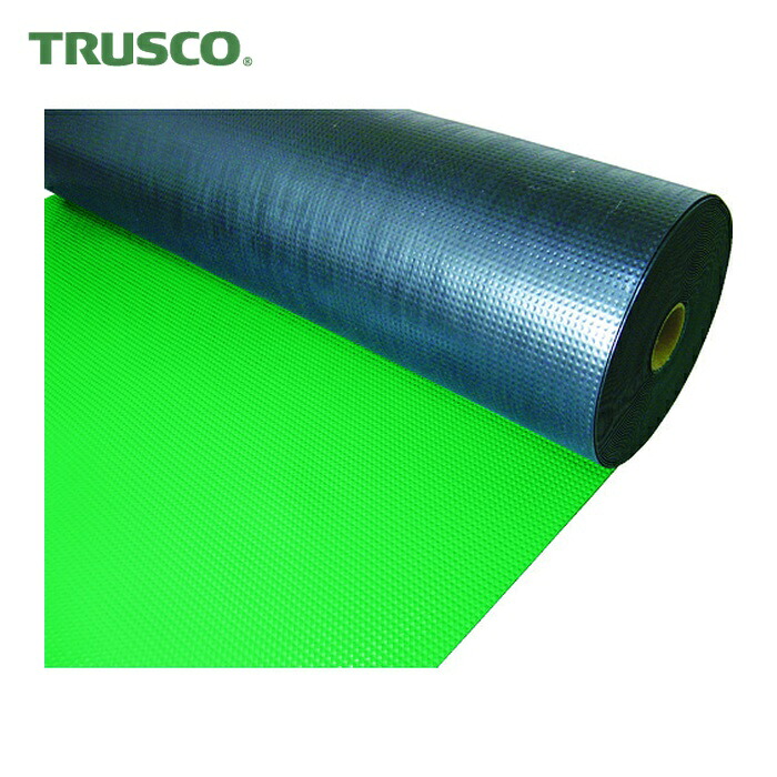 トラスコ TRUSCO 塩ビマット ピラミッド グリーン 1.5mmX915mmX20m (1巻) TEPM-920-GN｜工具ランドこだわり館