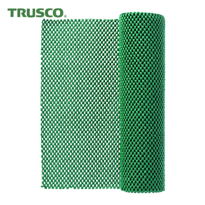 トラスコ TRUSCO ノン横すべり引っ敷き 90X1000珊 緑 (1巻) TNSM9010GN 床材-花・ガーデン・DIY