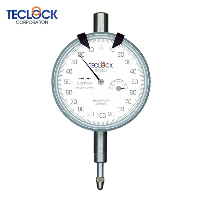 テクロック TECLOCK TM-1201F 文字盤ゲージ 価値付ける活動の領域0~1粍 (1個)