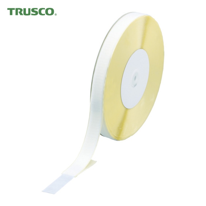 トラスコ TRUSCO マジックテープ[[R下]] 糊付A側 20mm×25m 白 (1巻) TMAN-2025-W