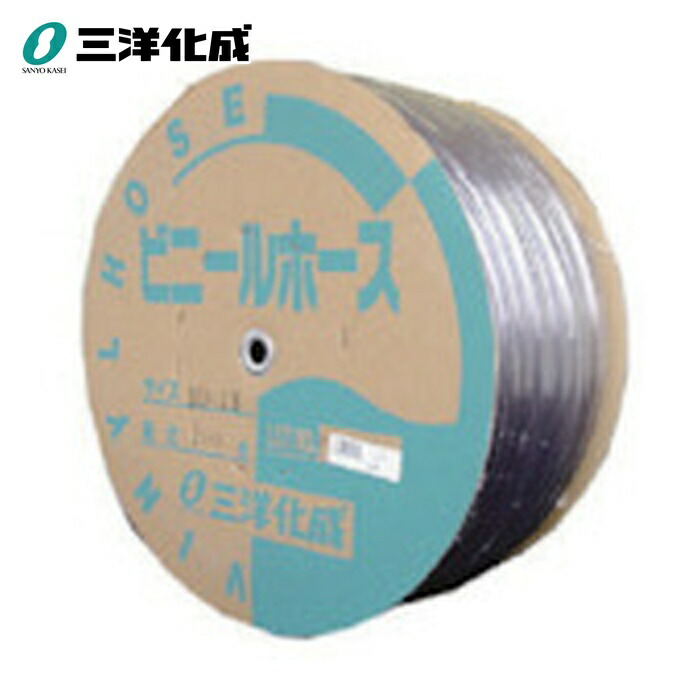三洋化成 サンヨー 透明ホース10×13 100mドラム巻 (1巻) TM-1013D100T