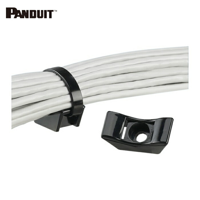 パンドウイット PANDUIT TMEH-S25-C0 タイマウント 耐候性黒 41.1×18.3×H15.5 (1袋)