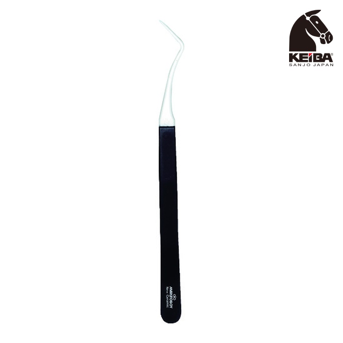 ケイバ KEIBA TC-B01 ニューセラミックチップ付ピンセット(ツル首) 145 (1本)｜工具ランドこだわり館