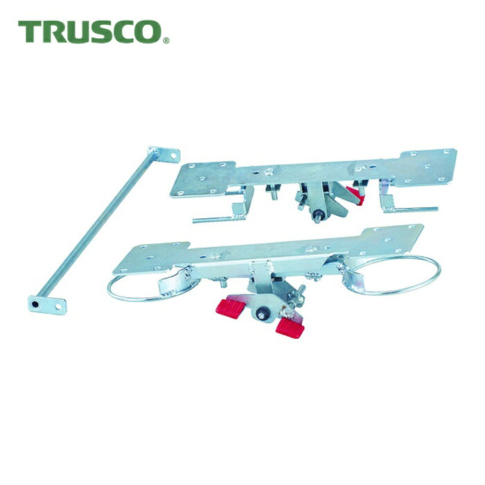 トラスコ TRUSCO 樹脂台車 グランカート用リング式 自在2輪固定2輪ストッパー (1台) TP-700JKRS-4