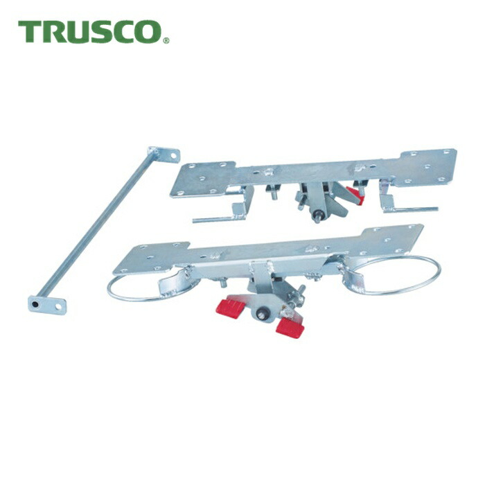 トラスコ TRUSCO 樹脂台車 グランカート用リング式 自在2輪固定2輪ストッパー (1台) TP-800JKRS-4