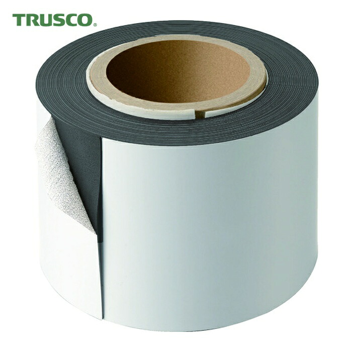 トラスコ TRUSCO マグネットロール 粘着付 10M (1巻) TCMR-08-10010NW