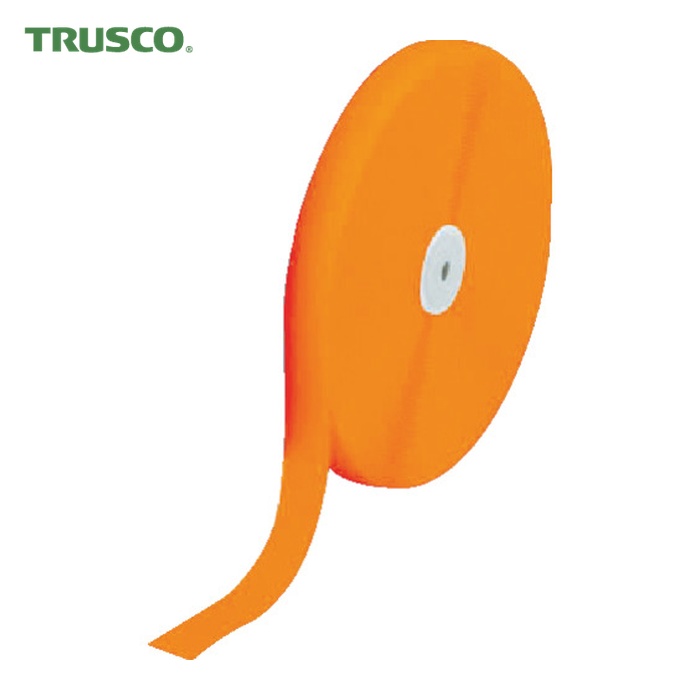 トラスコ TRUSCO マジックテープ 縫製用A側 50mm×25m 蛍光オレンジ (1巻) TMAH-5025-LOR