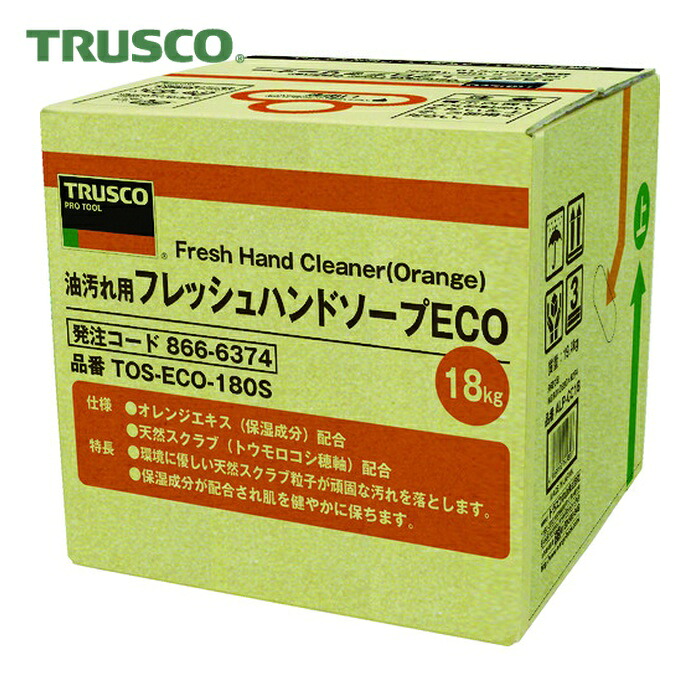 トラスコ TRUSCO フレッシュハンドソープECO 18L 詰替 バッグインボックス (1個) TOS-ECO-180S
