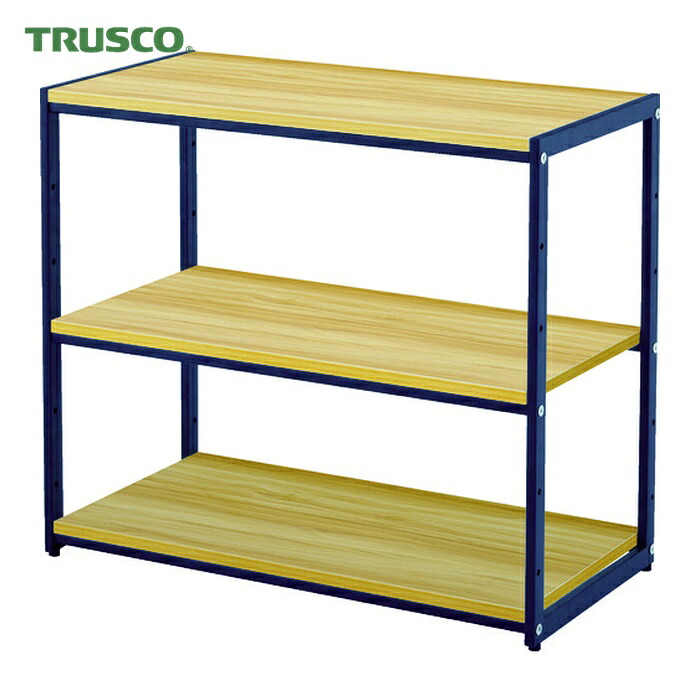 トラスコ TRUSCO モニター台 804X400X700H 木天板+黒脚 (1台) TVR8040NA-BK