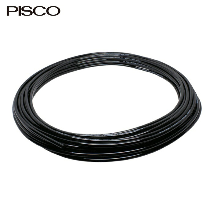PISCO ピスコ UBT0850-100-B チューブ 空気専用ポリウレタンチューブ ブラック 8&times;5mm 100m (1巻)｜工具ランドこだわり館