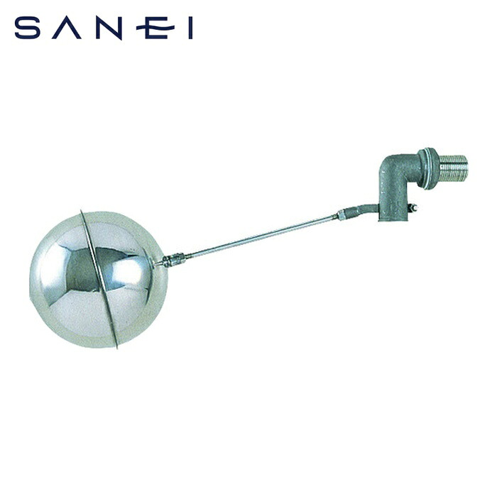 SANEI 三栄水栓 V435-13 横形ステンレスボールタップ 呼び13用 SUS316 ステンレス玉付 (1個)