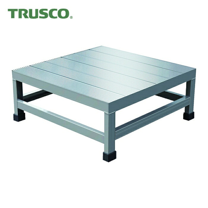 トラスコ TRUSCO アルミ製溶接一体構造型作業台 一段(完成品) W600×D600×H250 (1台) WTDB-6625