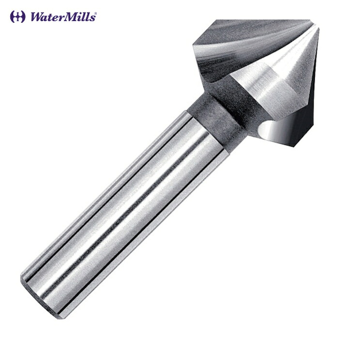 ウォーターミルズ WMCCN043S4L40 3枚刃 超硬カウンターシンク 90&deg;4.3mmxL40 ノンコート (1本)｜工具ランドこだわり館