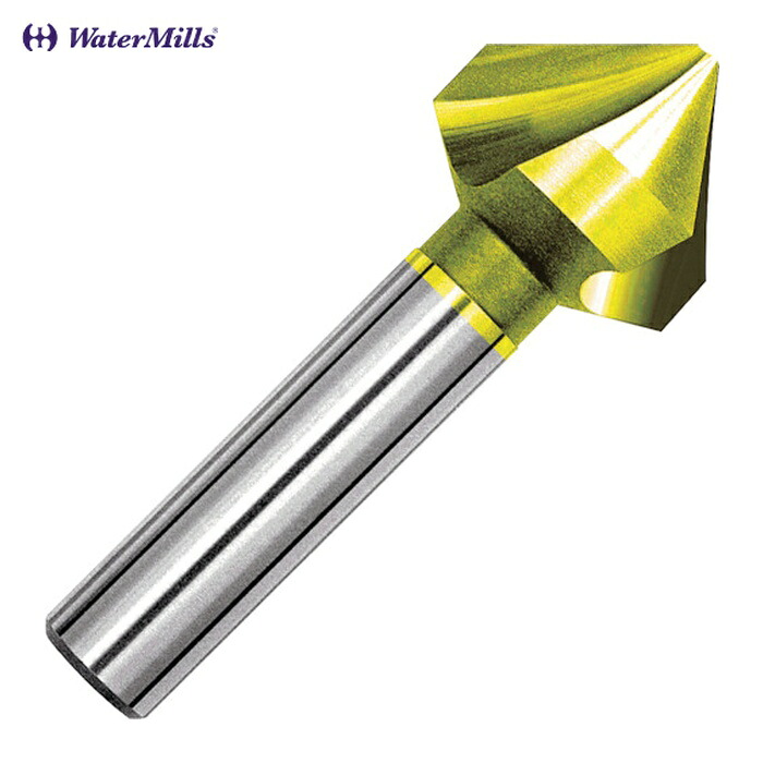 ウォーターミルズ WMC5TN250S10L67 3枚刃 カウンタシンク90°25.0xL67 HSSco+TiN (1本) その他-穴あけ工具用アクセサリー