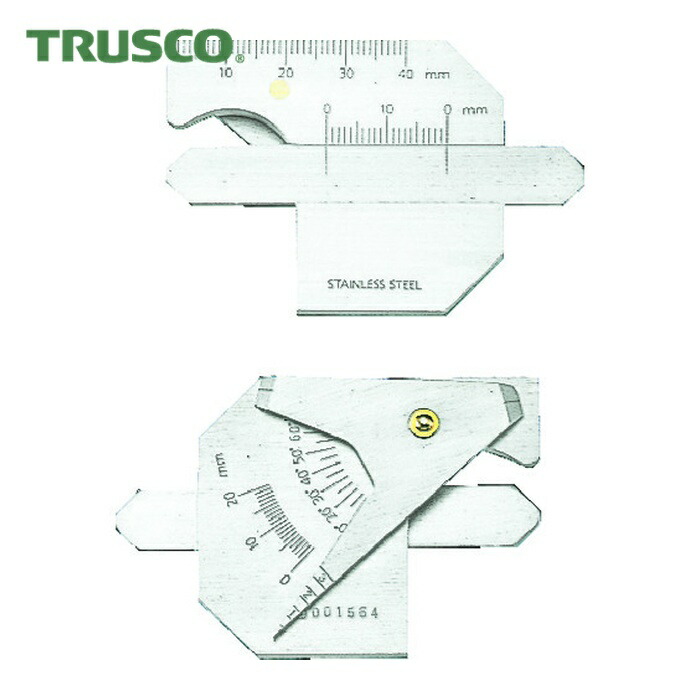 トラスコ TRUSCO 溶接ゲージ 寸法測定精度±0.4 (1個) TWG-1