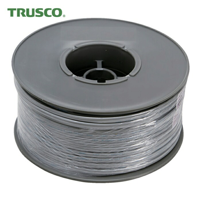 トラスコ TRUSCO VFFビニールコード0.5SQ 100m グレー (1巻) VFF0.5-2C-100GY