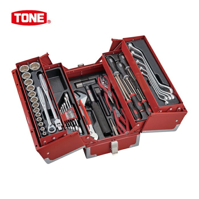 TONE トネ TSS4331 整備用工具セット ツールセット(メンテナンス用) レッド 間口433×奥行220×高さ240mm (1S) 32,903円