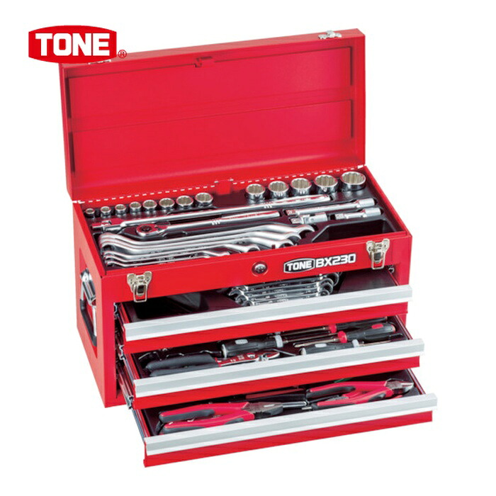 TONE トネ TSS450SV 保全用手道具仕掛ける 物の具仕掛ける 差込角12.7粍 62点仕掛ける しろがね色 (1S)