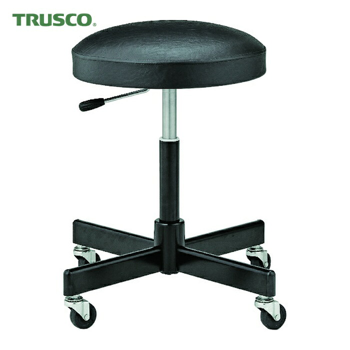トラスコ TRUSCO 作業用チェア ガス式 Φ376XH470ー640 (1脚) TTL-6LGC|工具ランドこだわり館